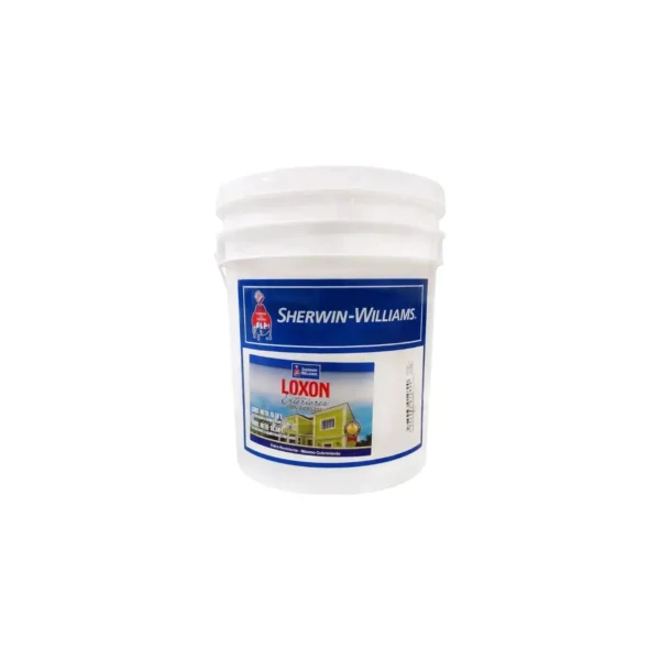 Cubeta de pintura Sherwin-Williams Loxon Exterior.