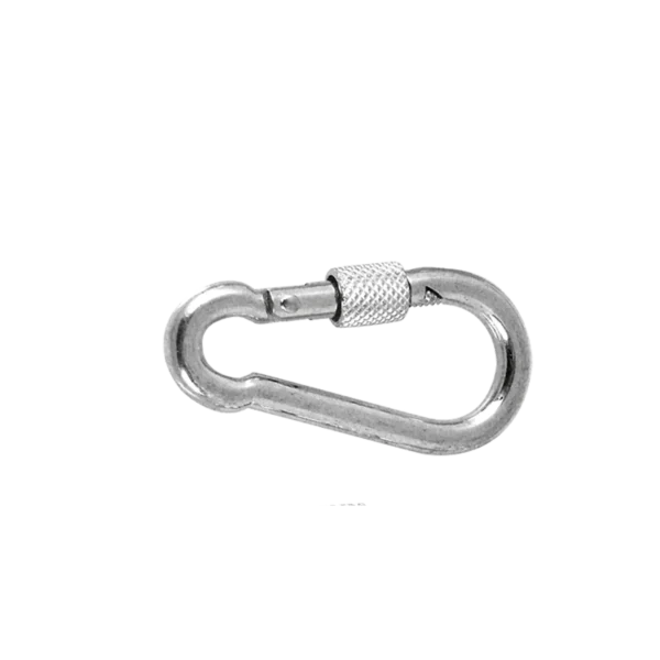 MOSQUETON GALVANIZADO C/SEGURIDAD DIAM 5X50MM