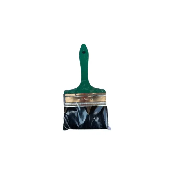Brocha de pintura con mango verde