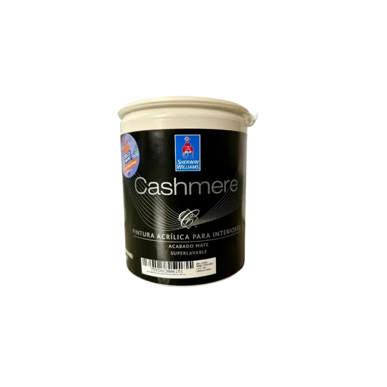 Pintura Cashmere acrílica para interiores, acabado mate.