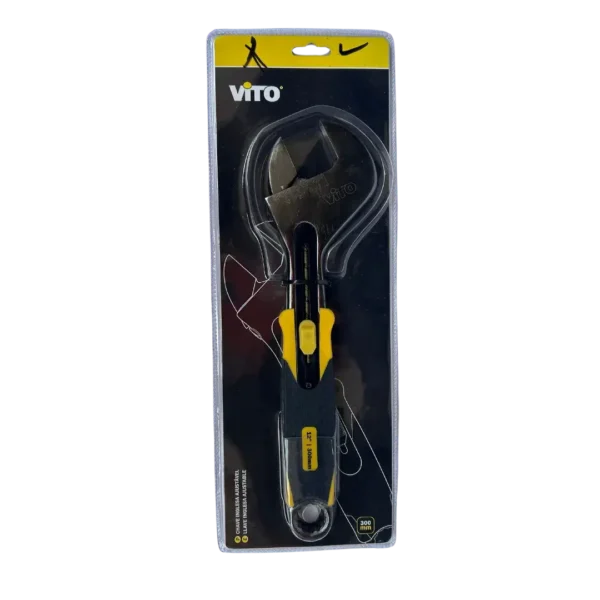 Llave ajustable marca Vito, 300 mm, en empaque.