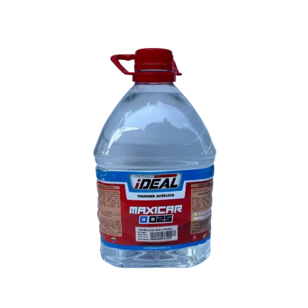 Botella de thinner acrílico Ideal Maxicar